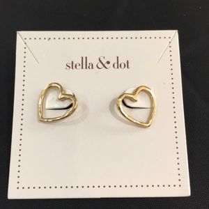Stella & Dot heart earrings